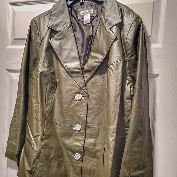 leather jacket size 24